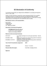 Deyle EC Declaration of Conformity Strombahn-B/Trolley Bus Bar B Bild